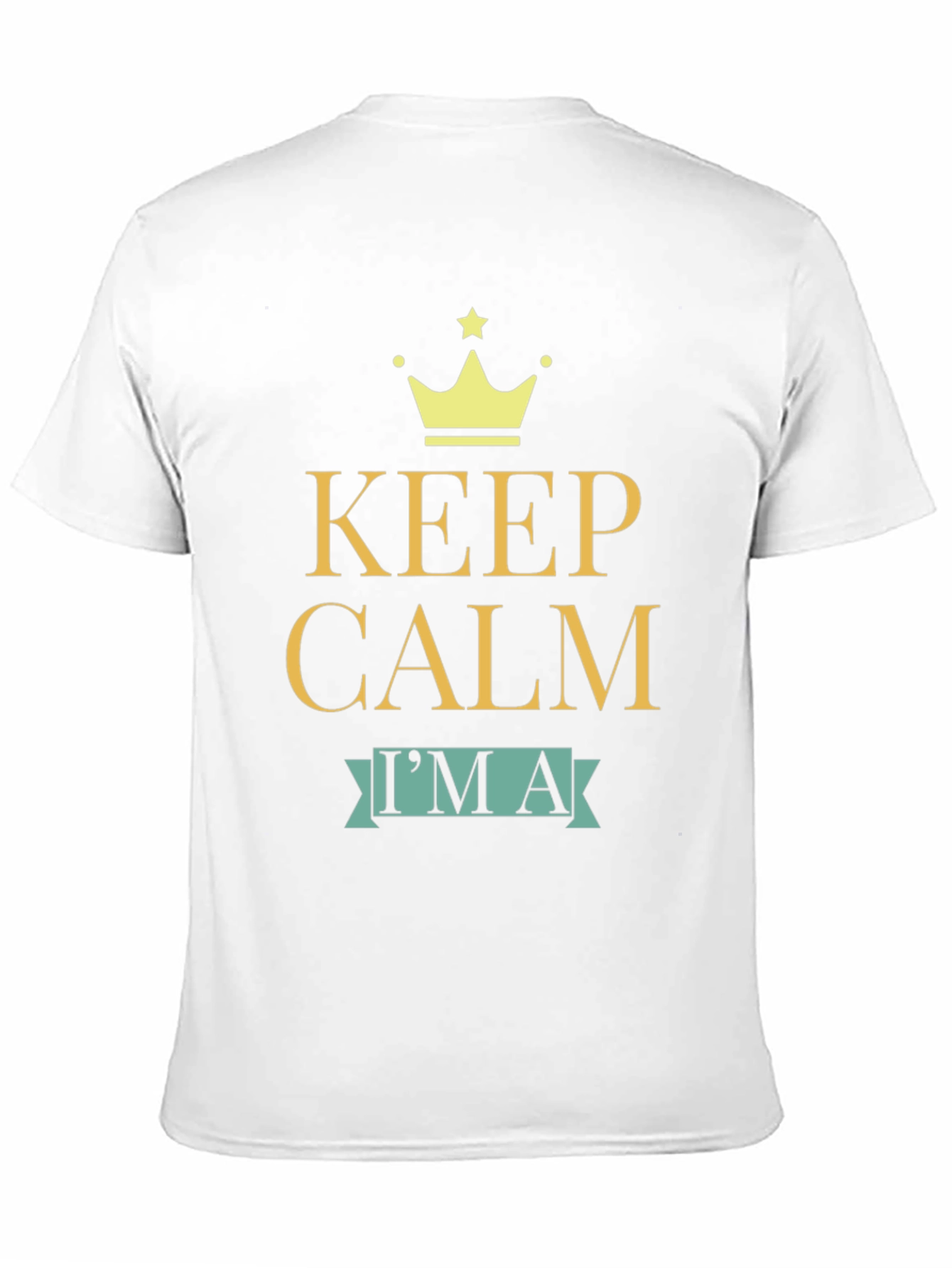 Keep Calm Im a T-Shirt - Black Cotton Tee