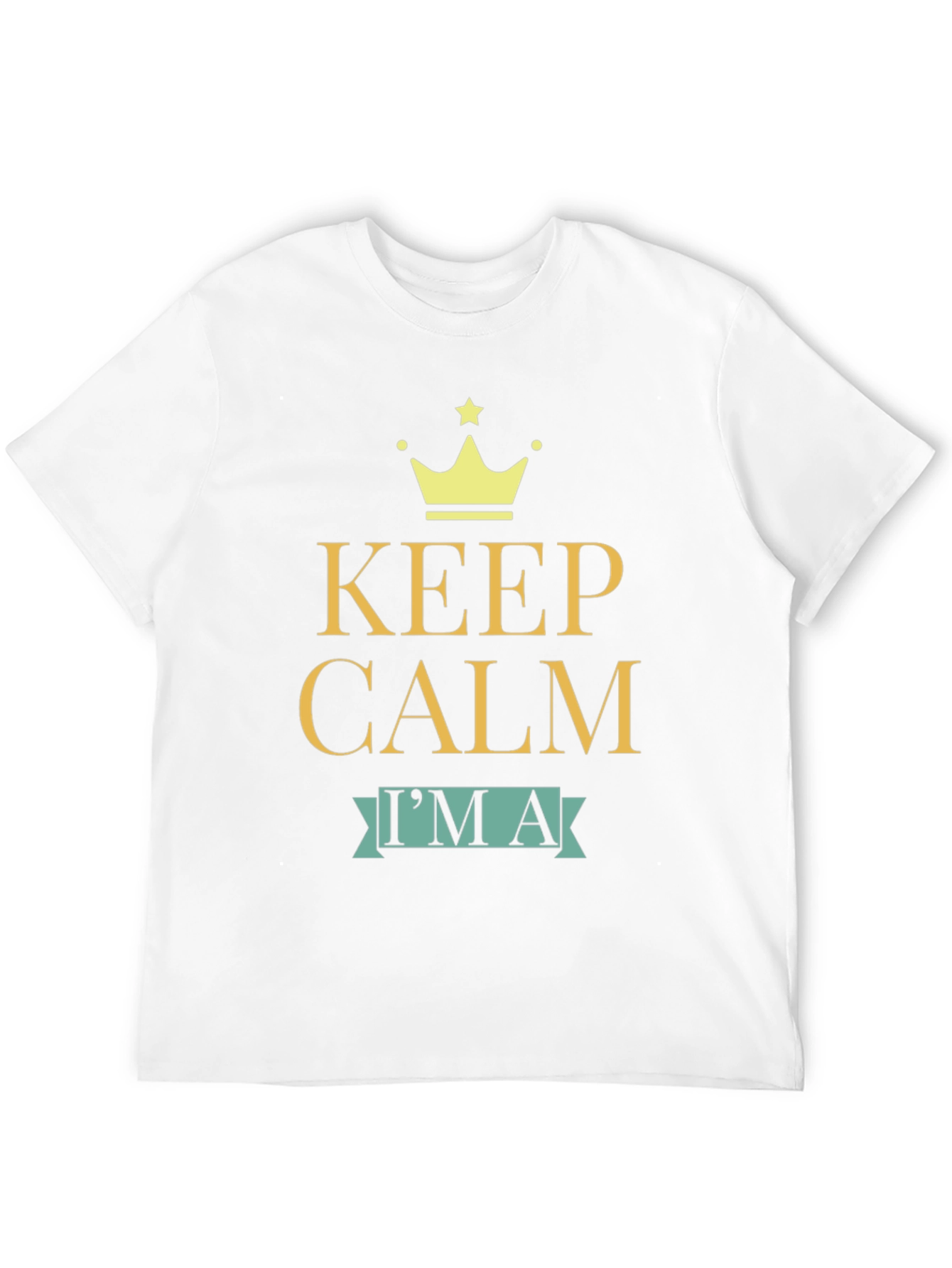 Keep Calm Im a T-Shirt - Black Cotton Tee