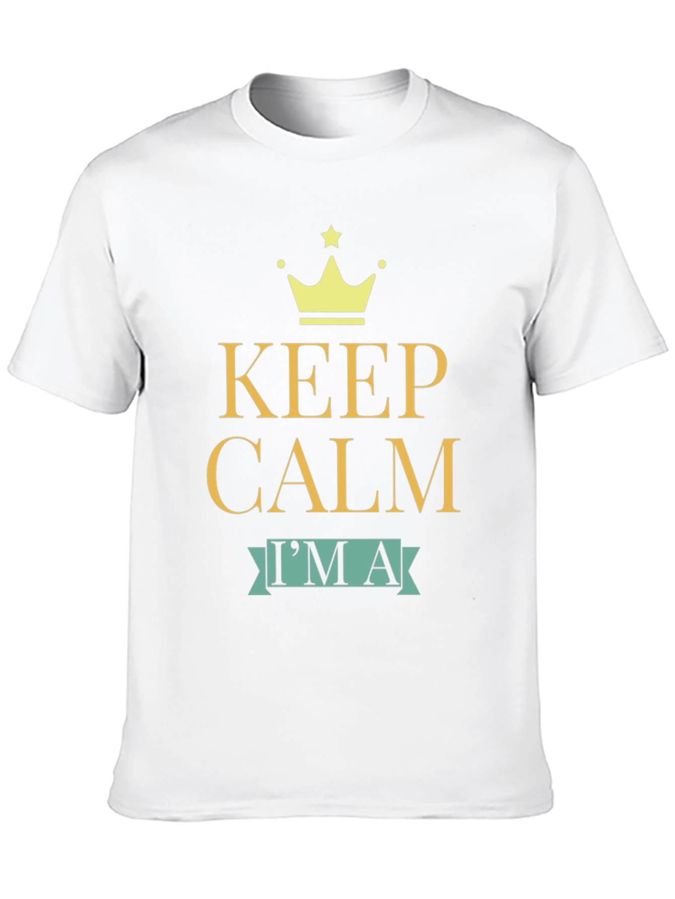 Keep Calm Im a T-Shirt - Black Cotton Tee