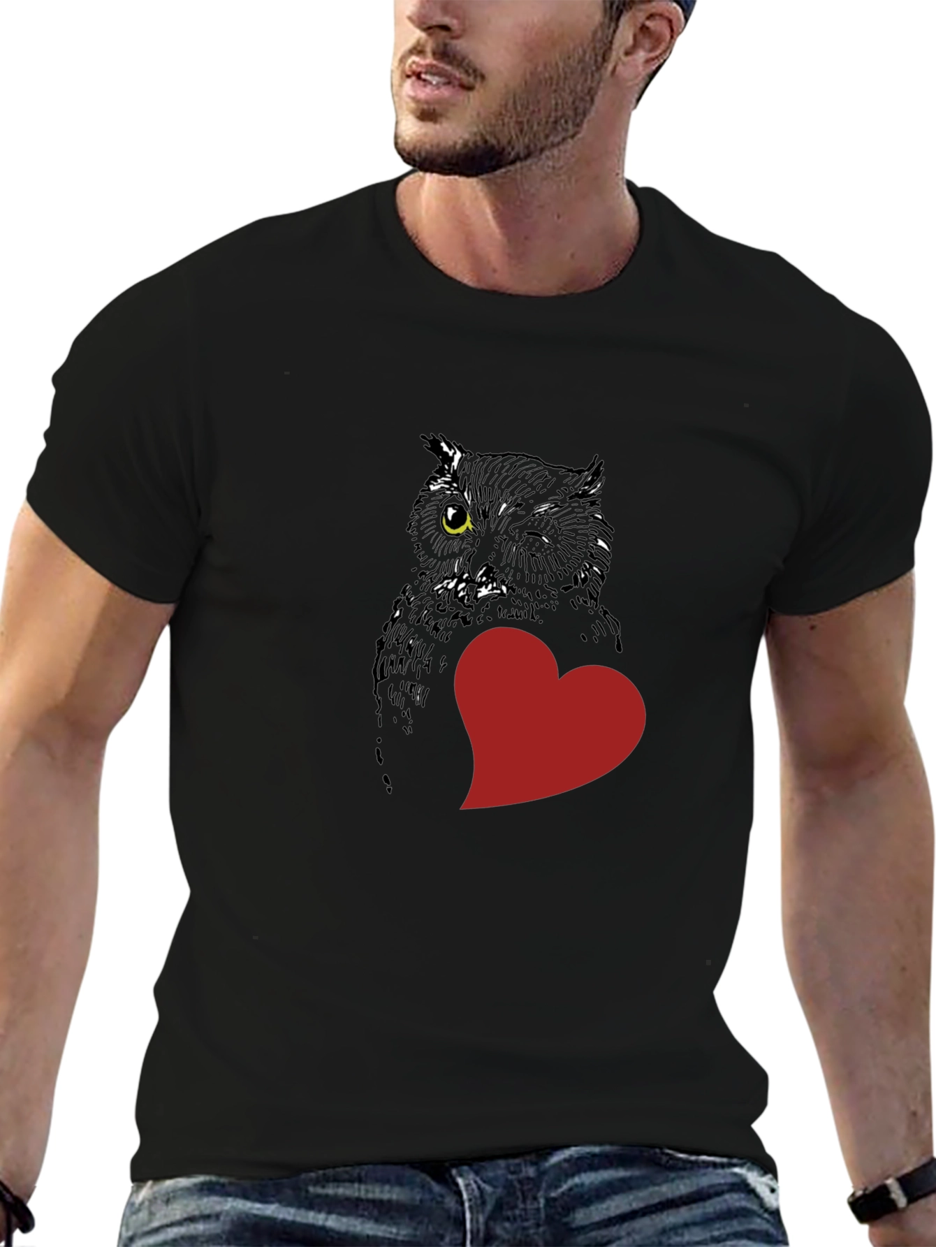 Owl Always Love You Black Tee