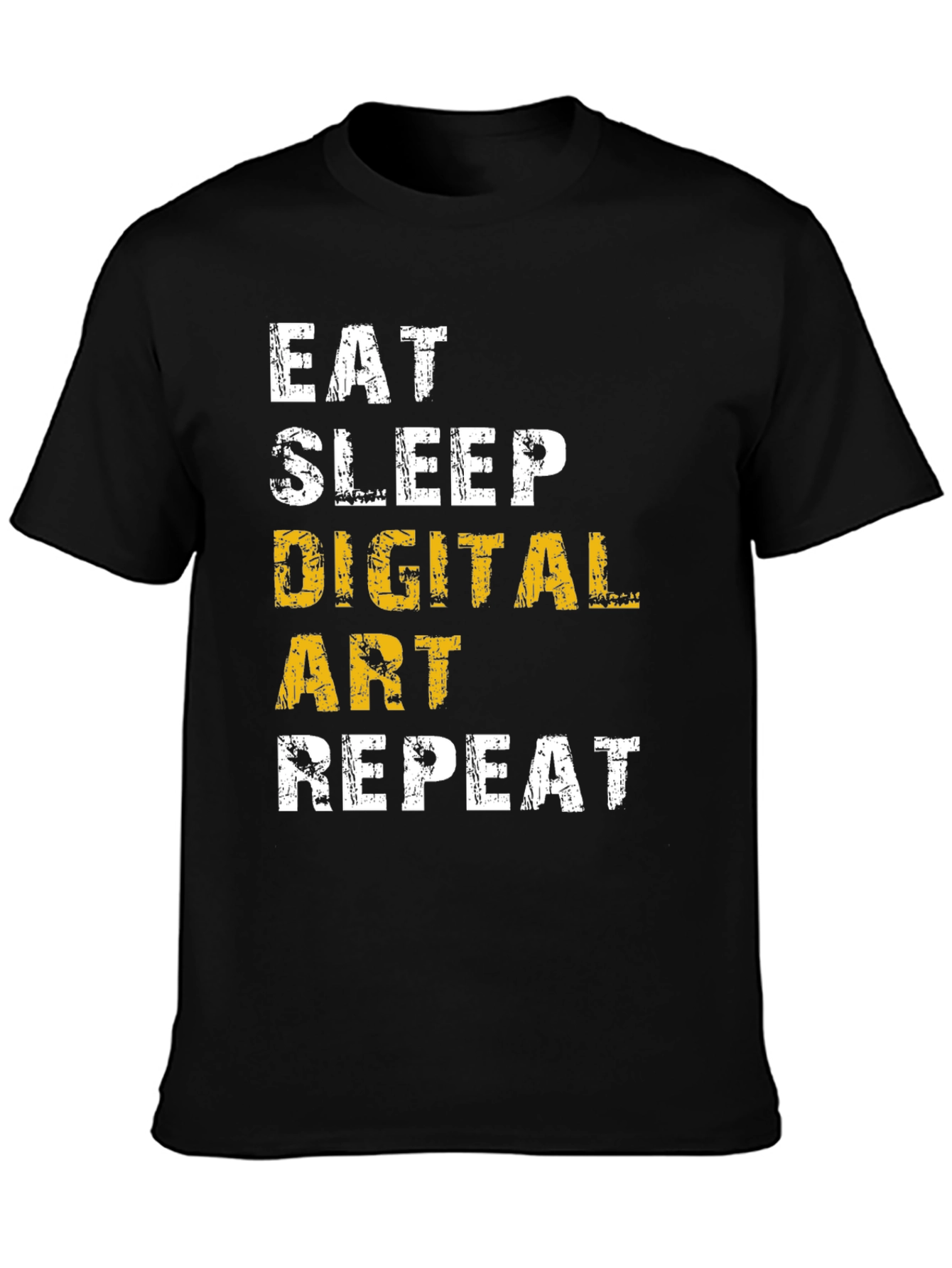 Eat Sleep Digital Art Repeat T-Shirt
