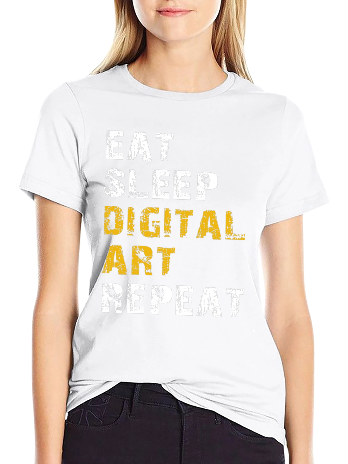 Eat Sleep Digital Art Repeat T-Shirt