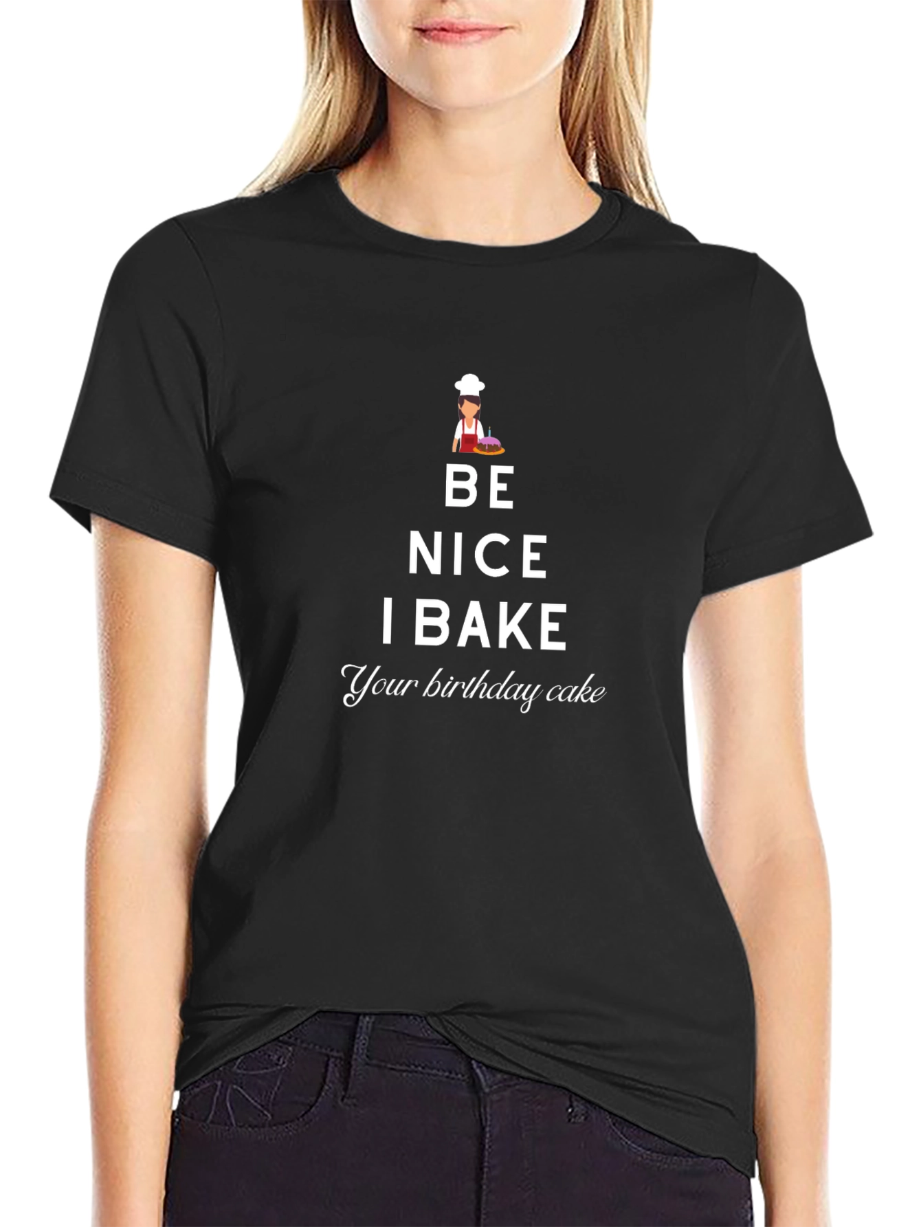 Be Nice I Bake T-Shirt - Funny Baker Gift
