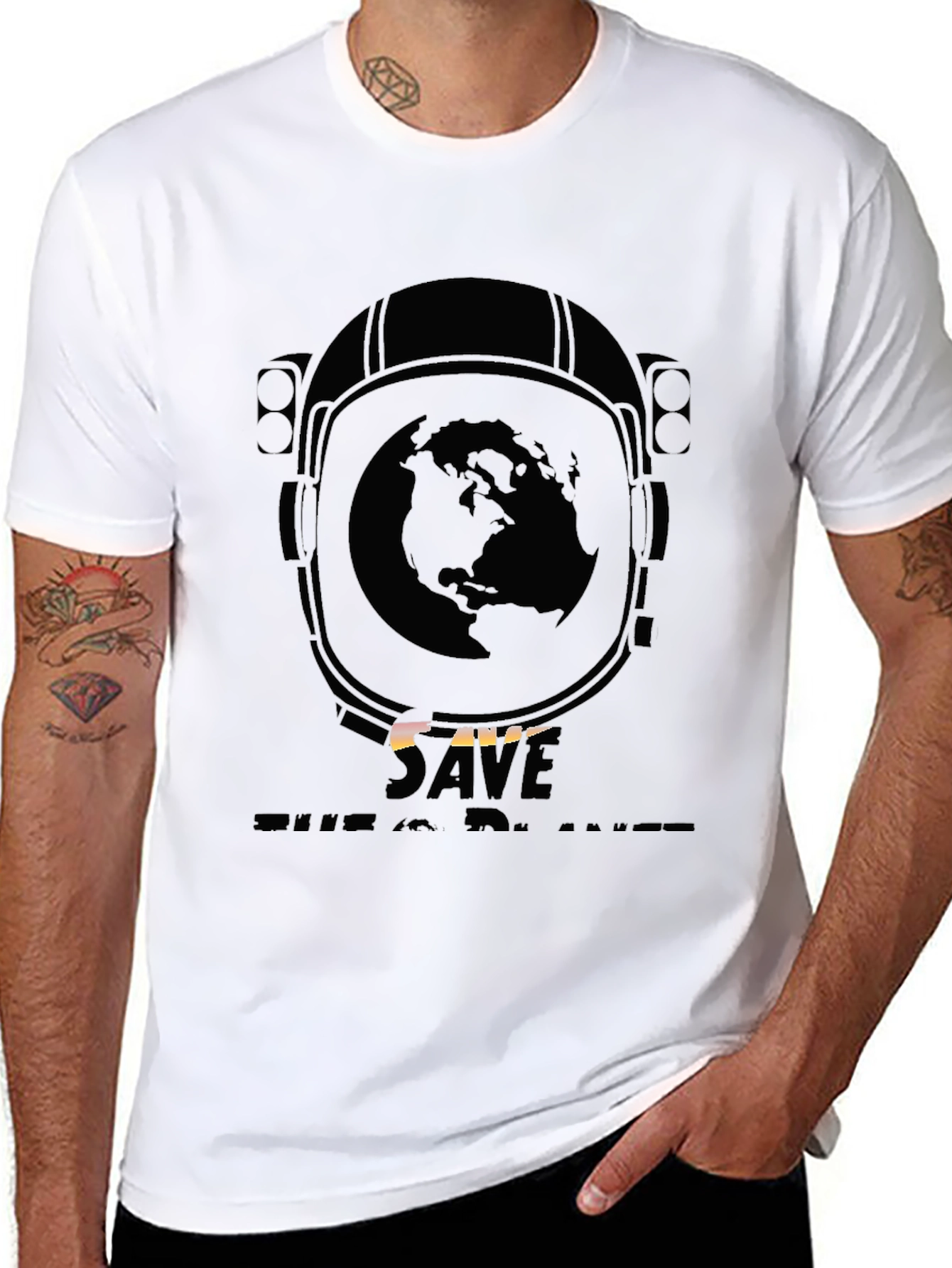 Save The Planet Astronaut T-Shirt