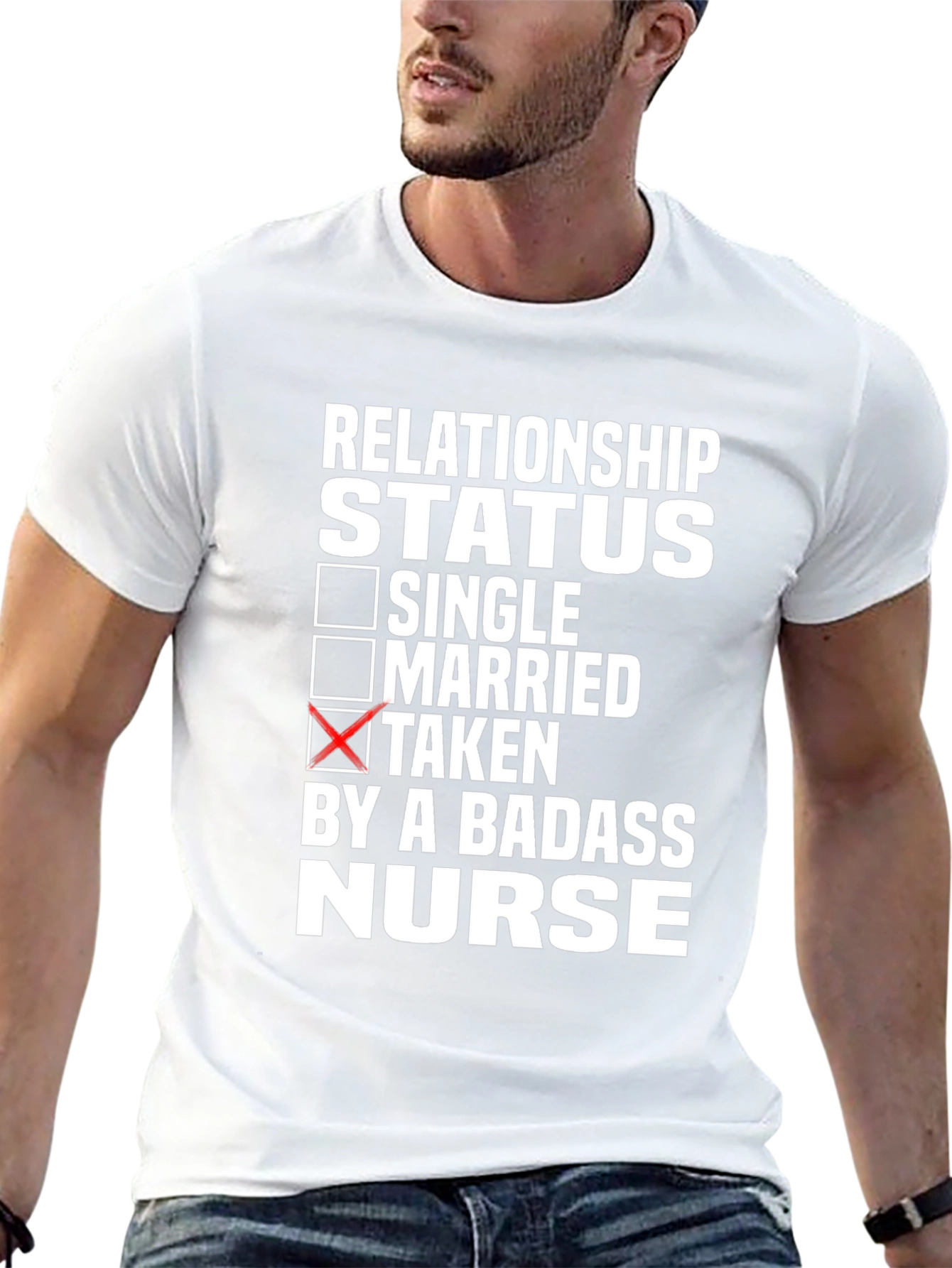 Taken By A Badass Nurse Black T-Shirt