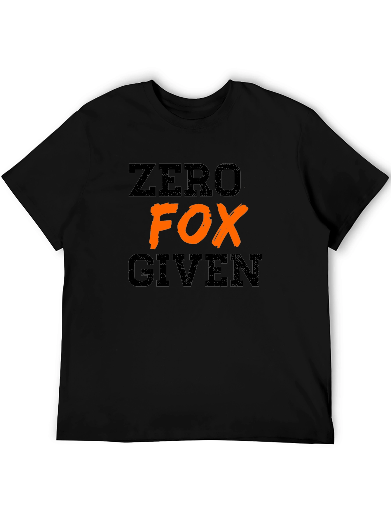 Zero Fox Given Graphic Tee - Casual Black T-Shirt