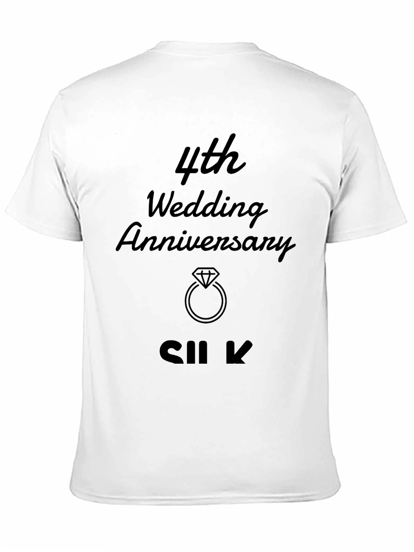 4th Wedding Anniversary Silk T-Shirt