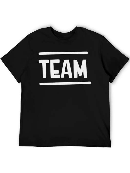 TEAM Graphic T-Shirt - Casual Cotton Tee for Group Events