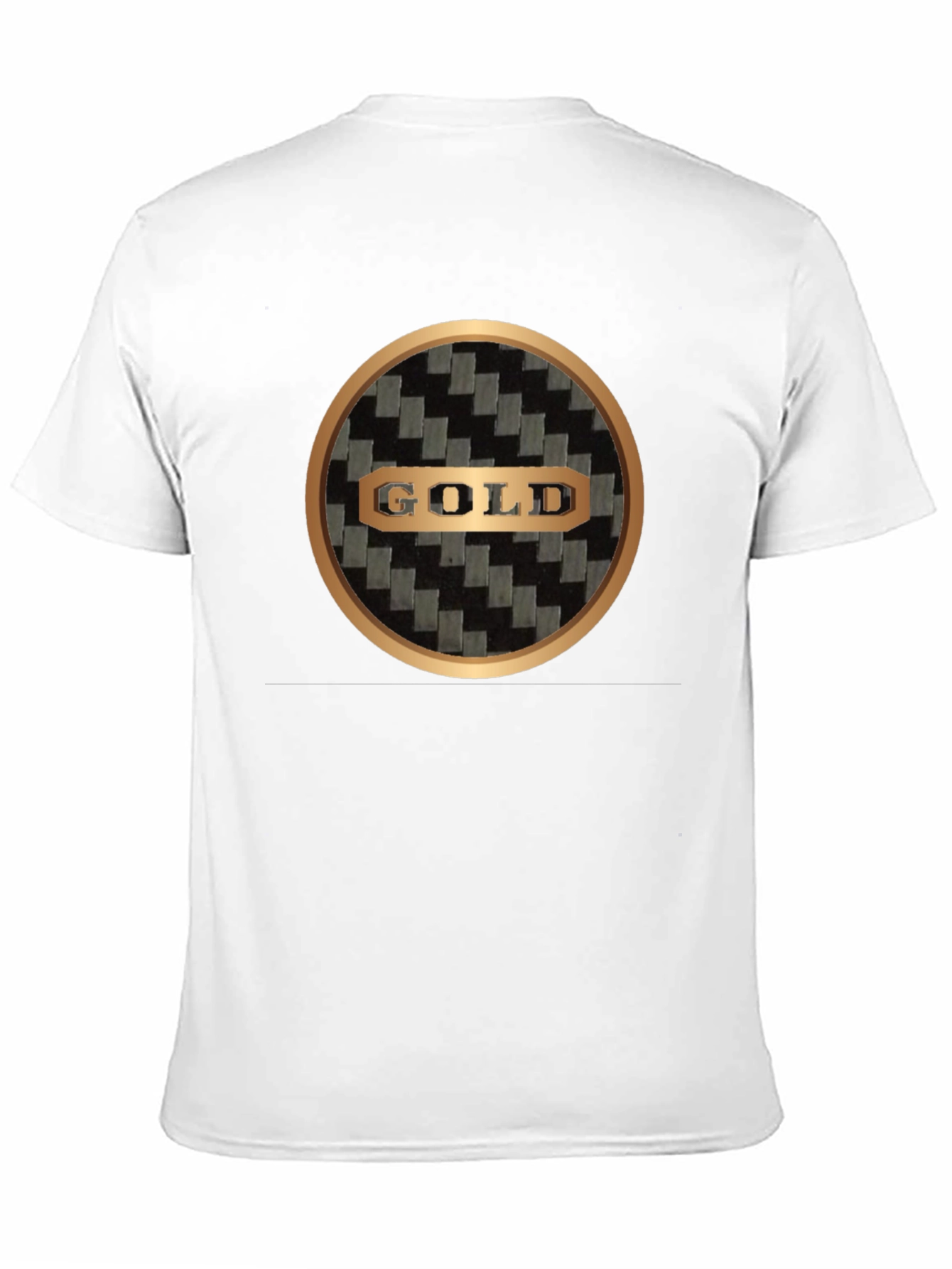 Gold Design Black T-Shirt