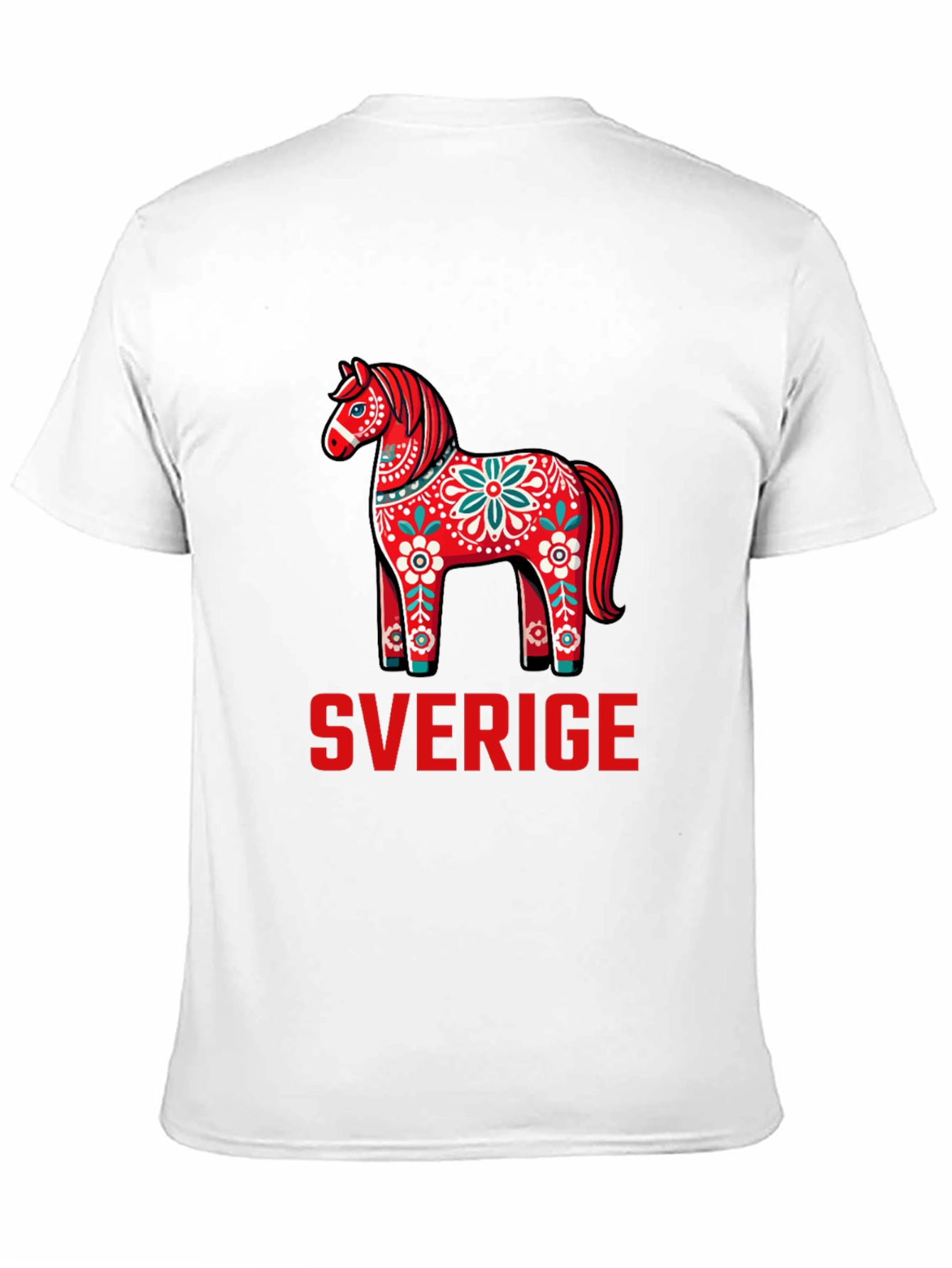 Sweden Dala Horse T-Shirt - Sverige Graphic Tee