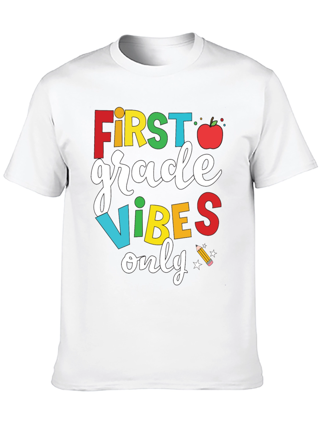 First Grade Vibes Only T-Shirt - Back to School