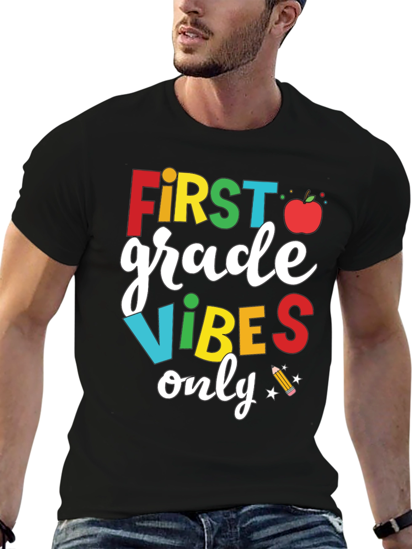 First Grade Vibes Only T-Shirt - Back to School