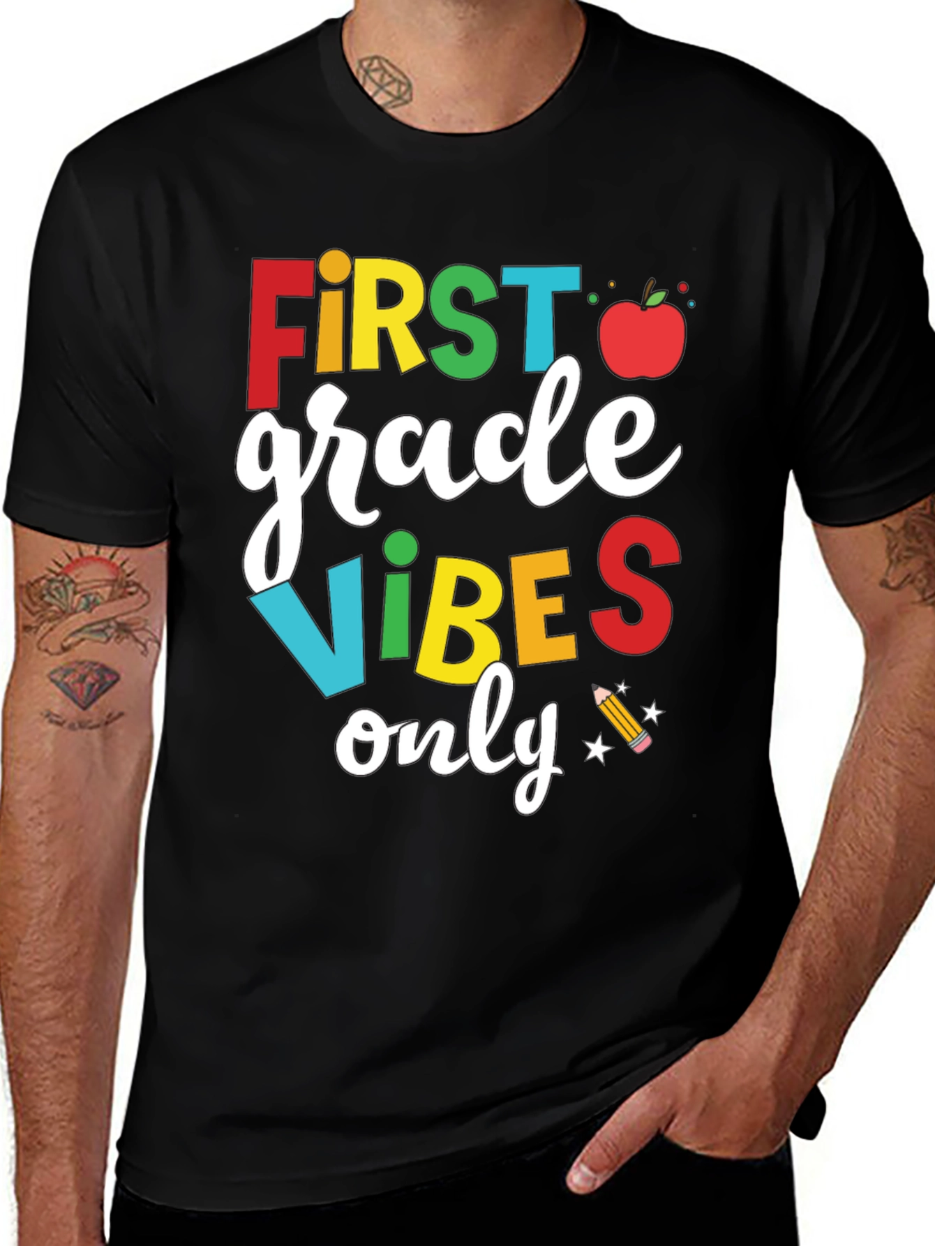 First Grade Vibes Only T-Shirt - Back to School