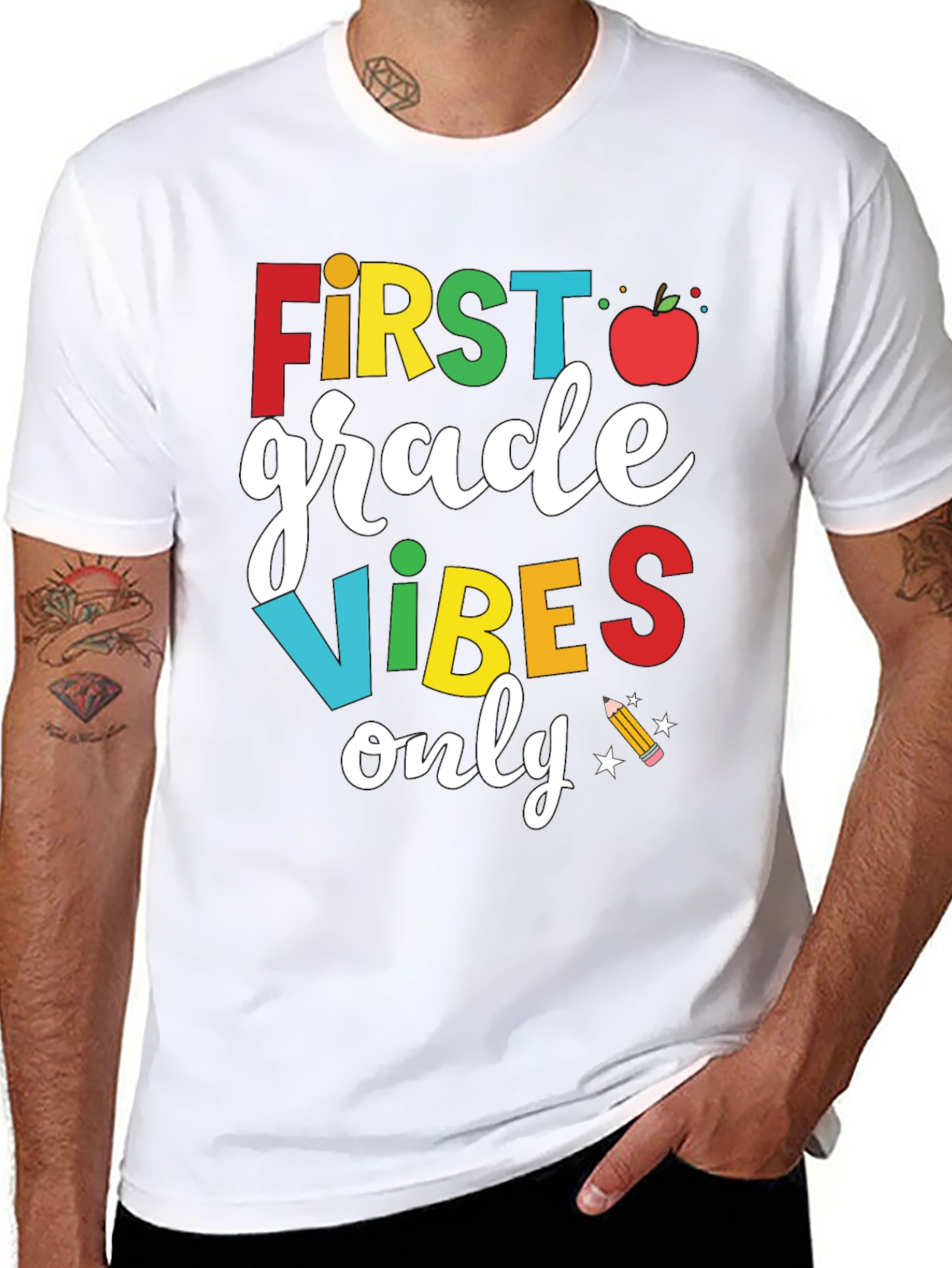 First Grade Vibes Only T-Shirt - Back to School