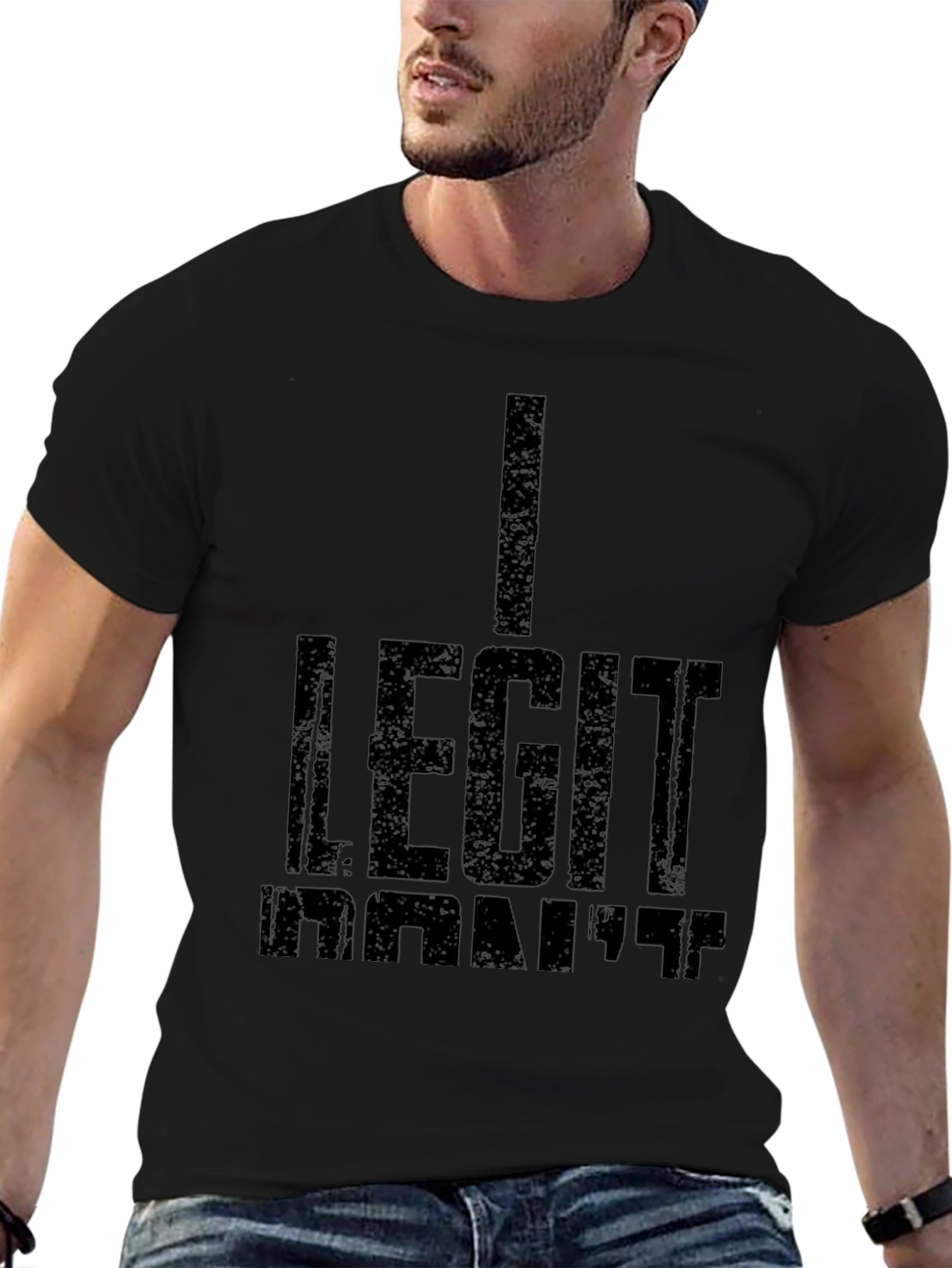 I Legit Dont Care Black T-Shirt