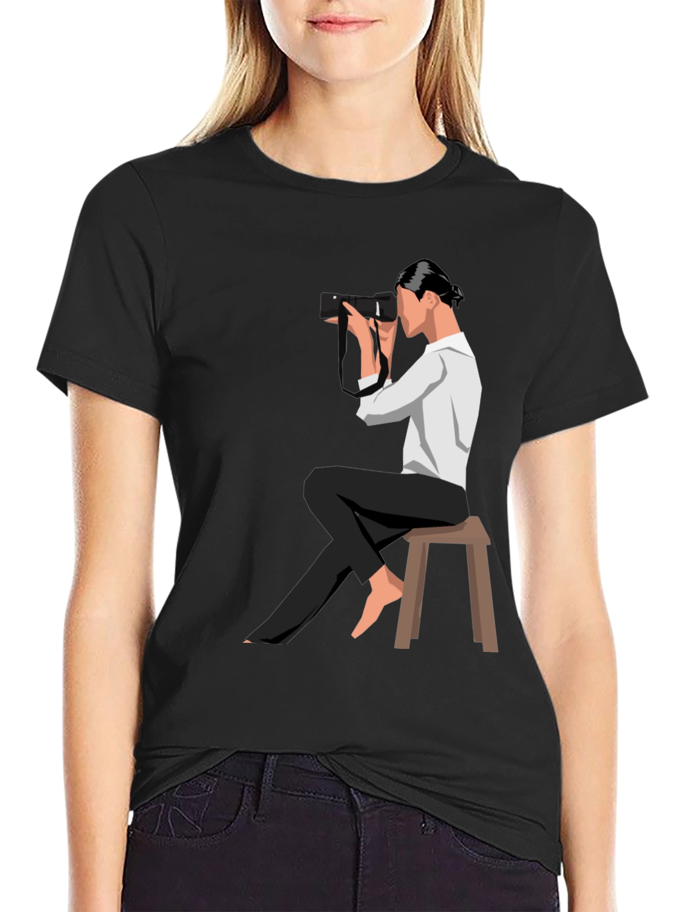 Photographer Graphic Tee - Unisex Black T-Shirt