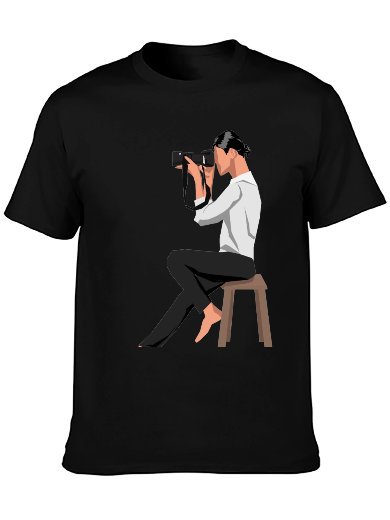 Photographer Graphic Tee - Unisex Black T-Shirt