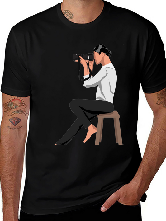 Photographer Graphic Tee - Unisex Black T-Shirt
