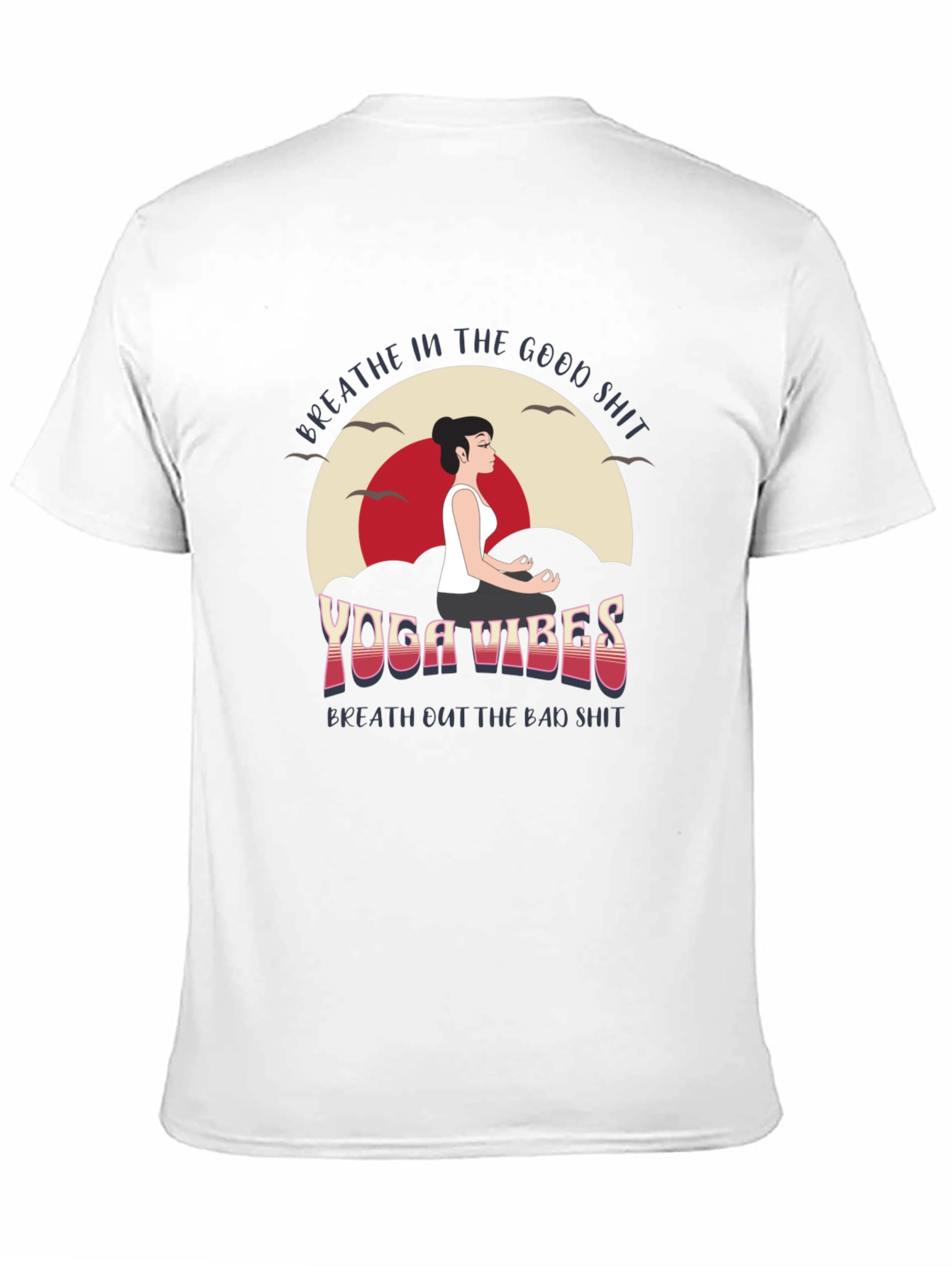 Yoga Vibes Graphic Tee - Breathe In the Good