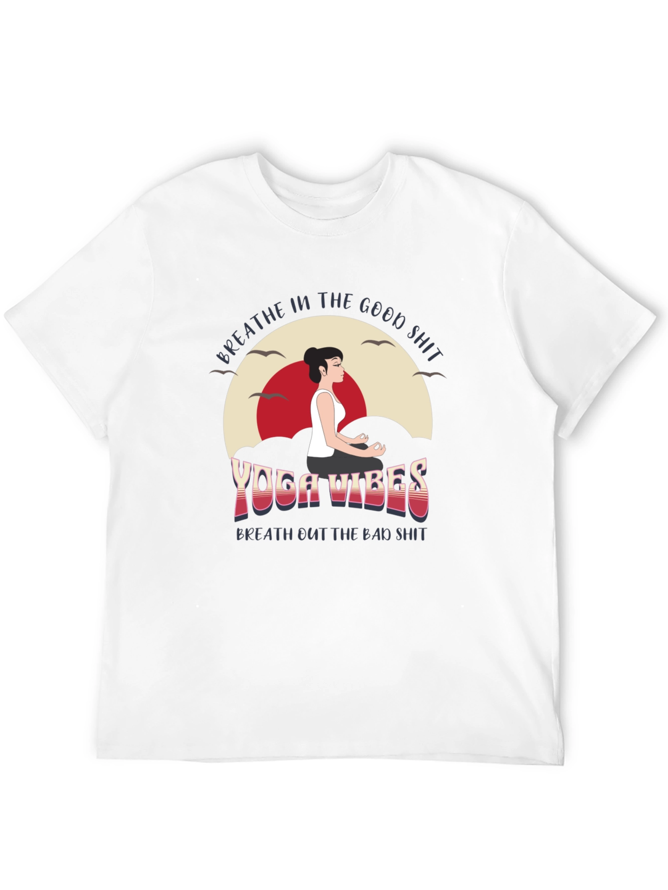 Yoga Vibes Graphic Tee - Breathe In the Good