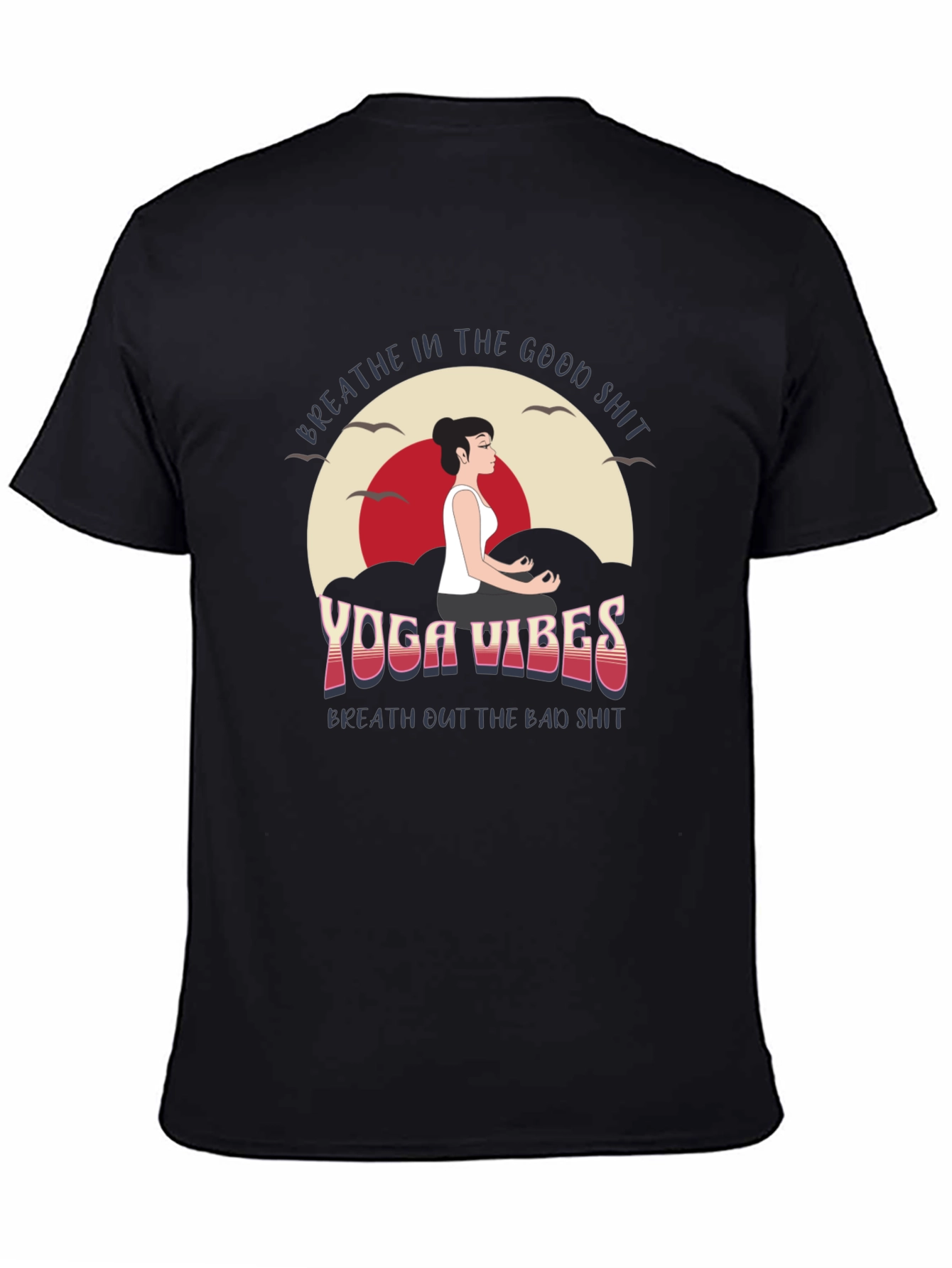 Yoga Vibes Graphic Tee - Breathe In the Good
