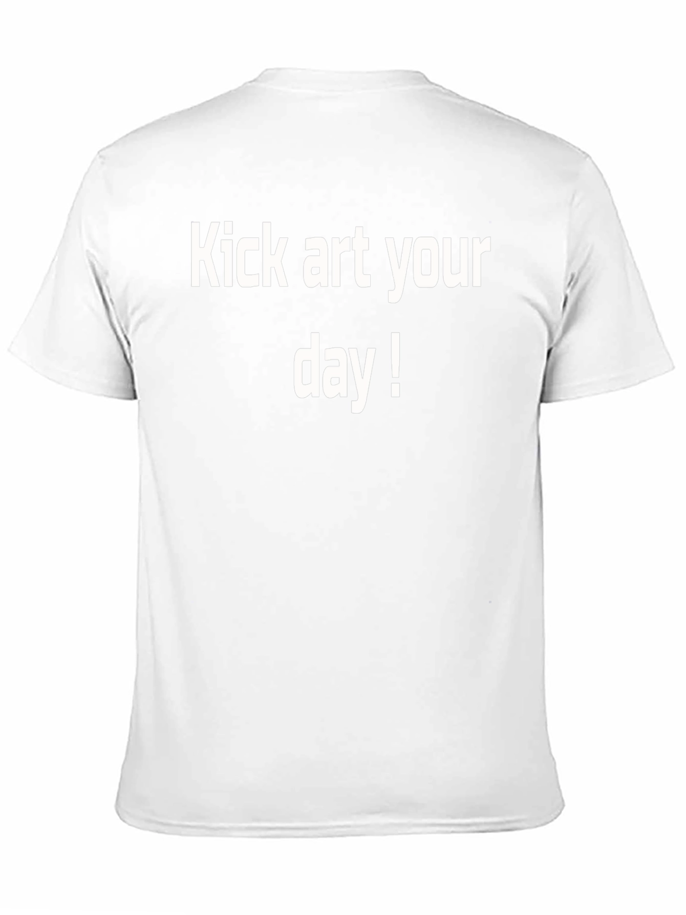 Kick Art Your Day! Black Graphic Tee