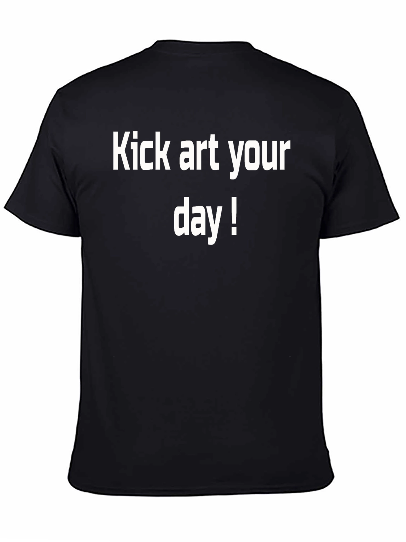 Kick Art Your Day! Black Graphic Tee
