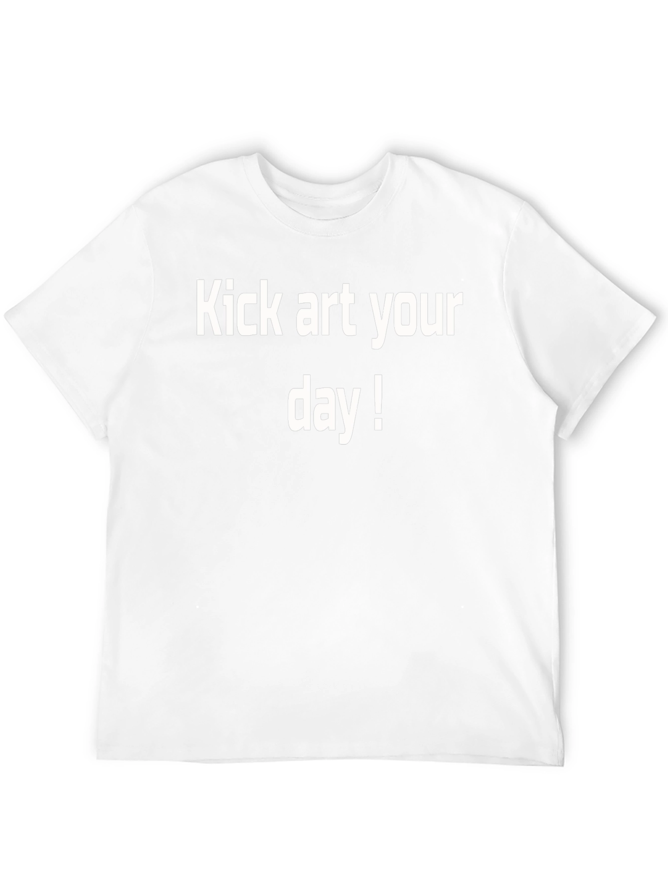 Kick Art Your Day! Black Graphic Tee