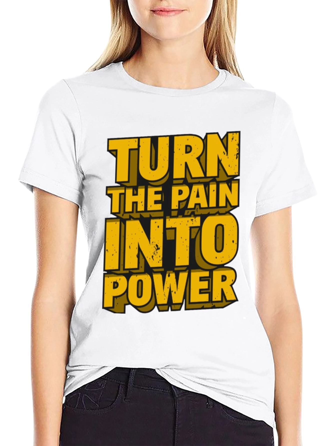 Motivational Graphic T-Shirt: Turn Pain Into Power
