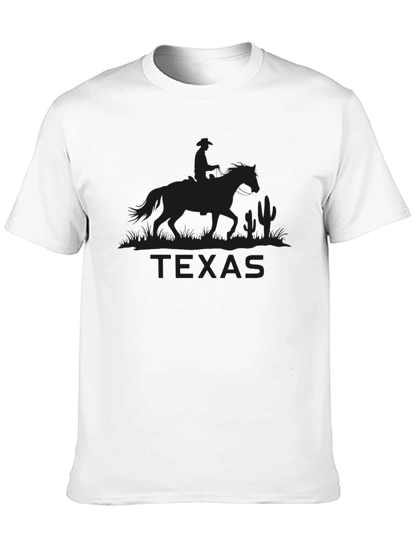 Texas Rider Graphic T-Shirt - Black