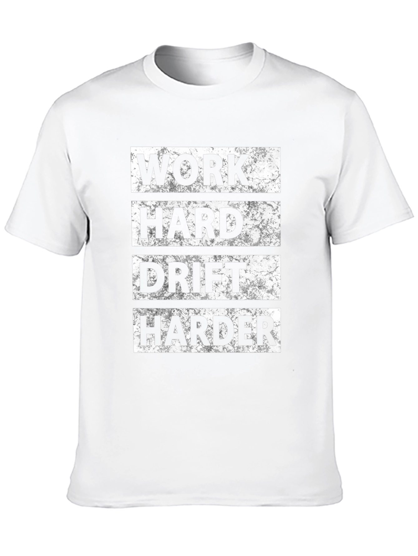 Work Hard Drift Harder Mens Black T-Shirt