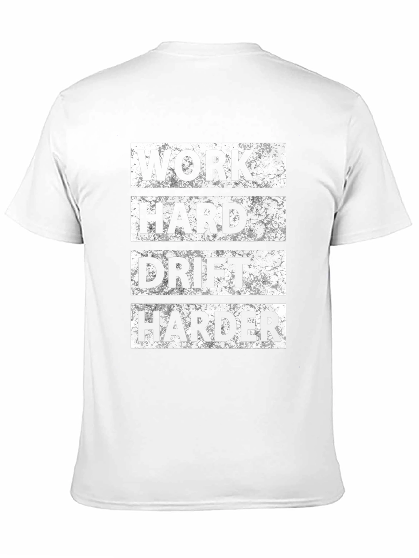 Work Hard Drift Harder Mens Black T-Shirt