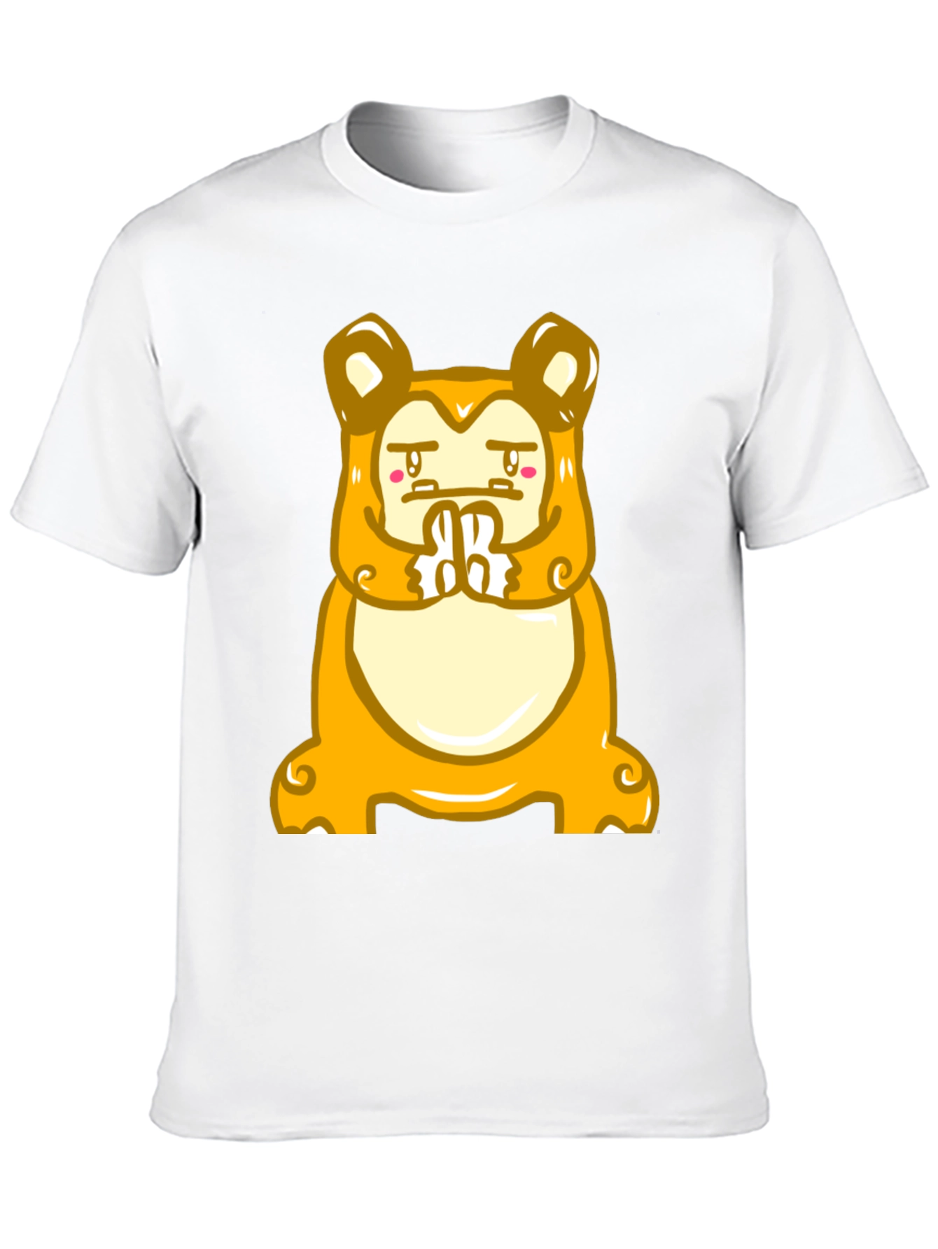 Funny Meditating Cartoon Character T-Shirt