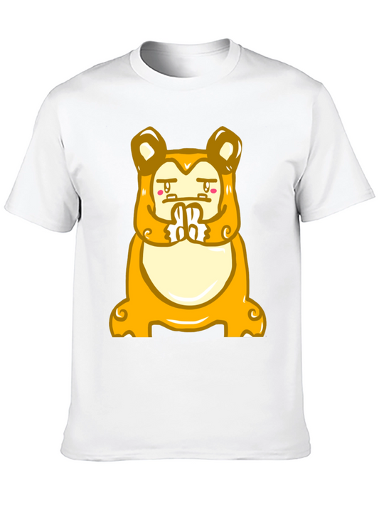 Funny Meditating Cartoon Character T-Shirt