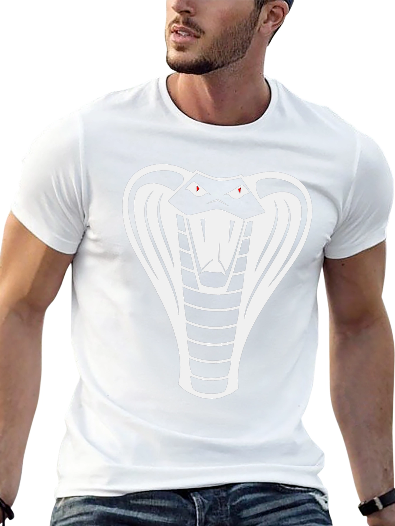 Black Cobra Snake Graphic T-Shirt