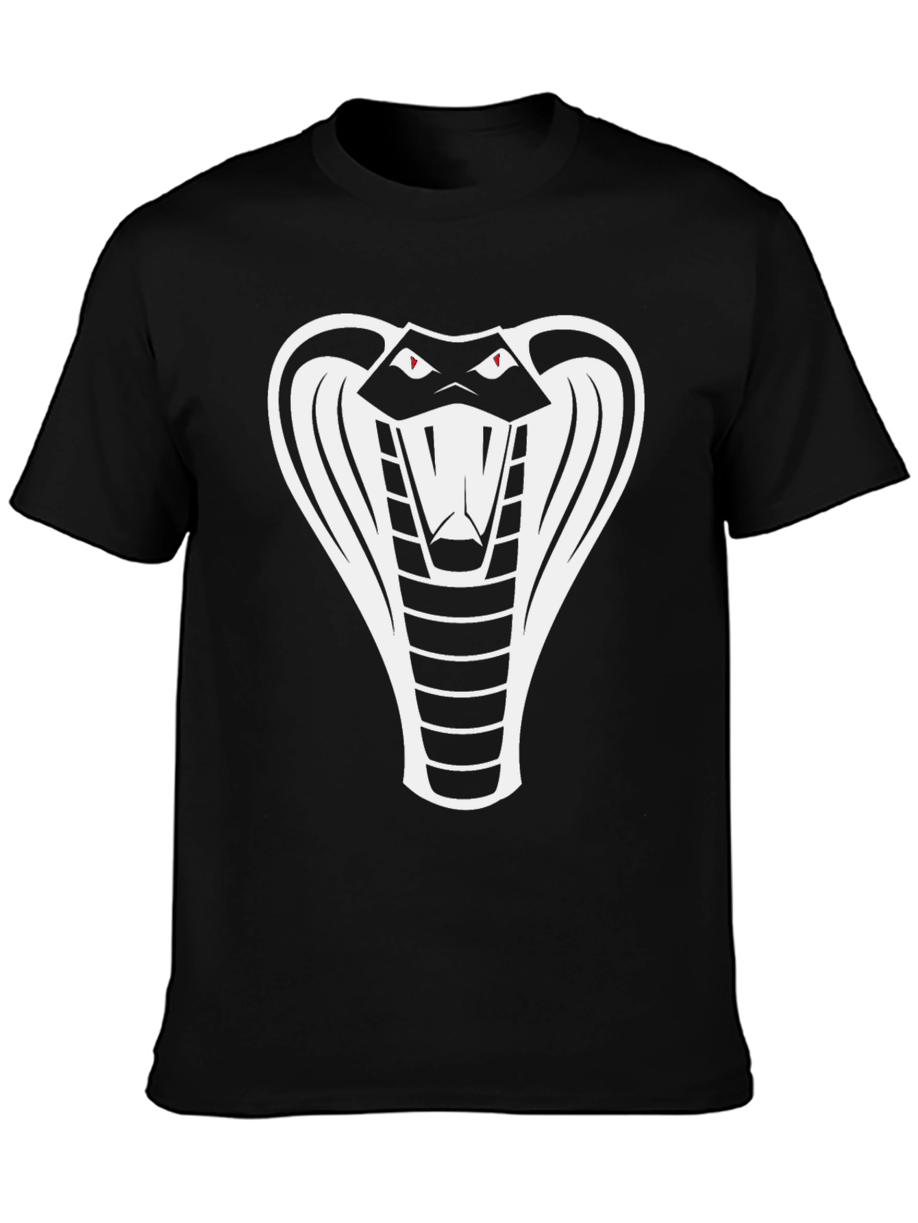 Black Cobra Snake Graphic T-Shirt
