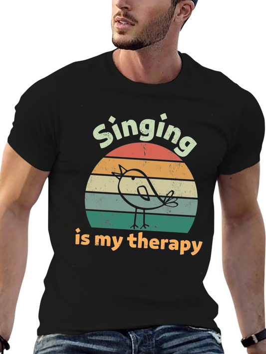 Singing Therapy Tee - Vintage Style Graphic T-Shirt