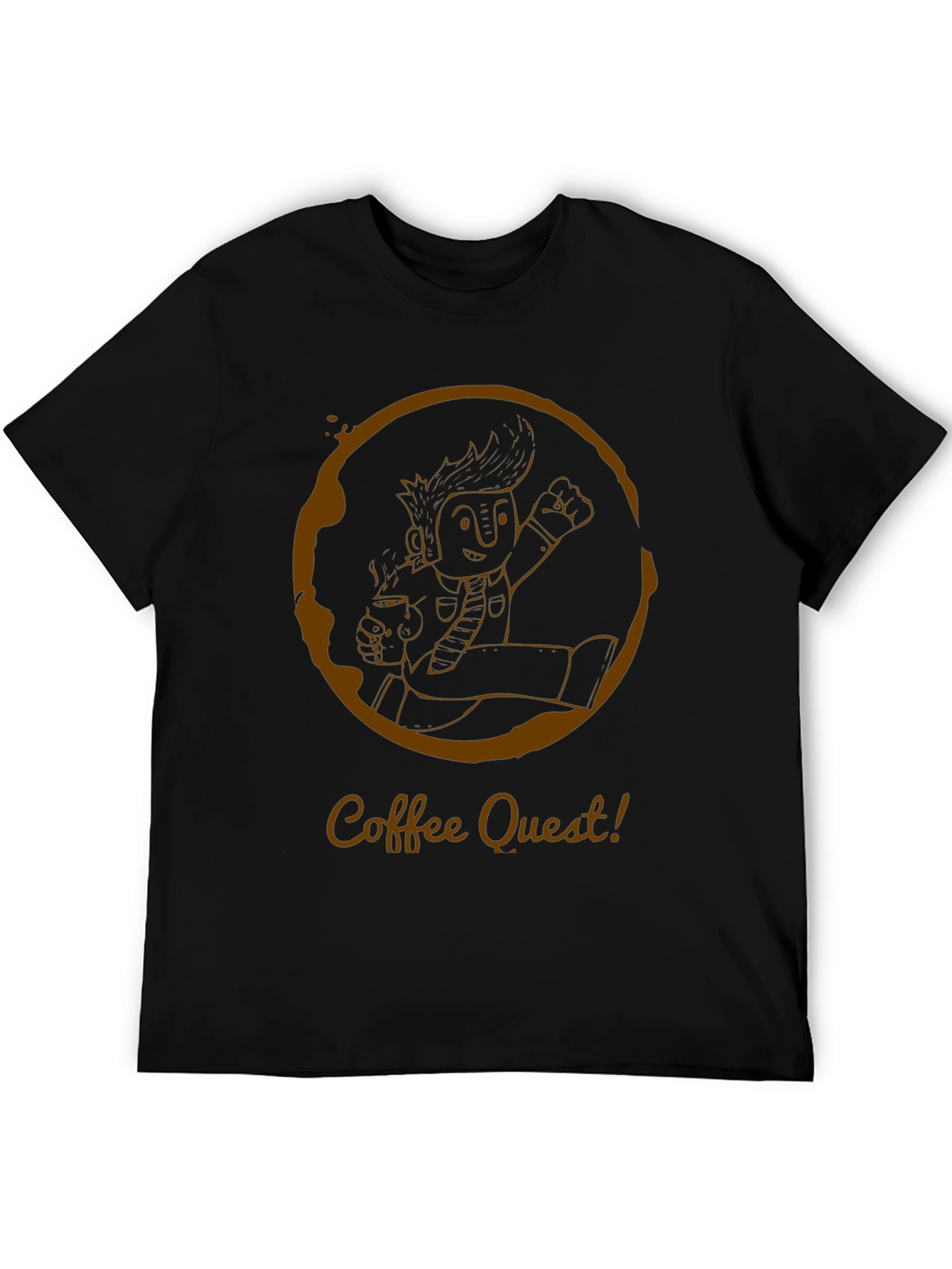Coffee Quest T-Shirt - Adventure Awaits!