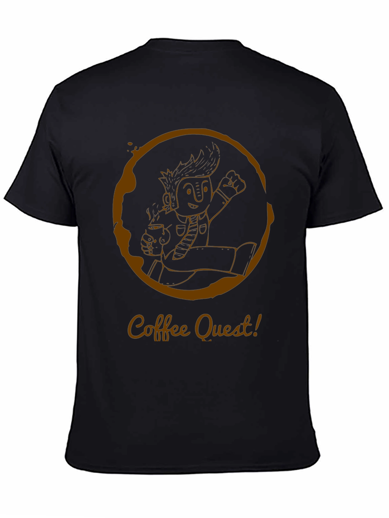 Coffee Quest T-Shirt - Adventure Awaits!