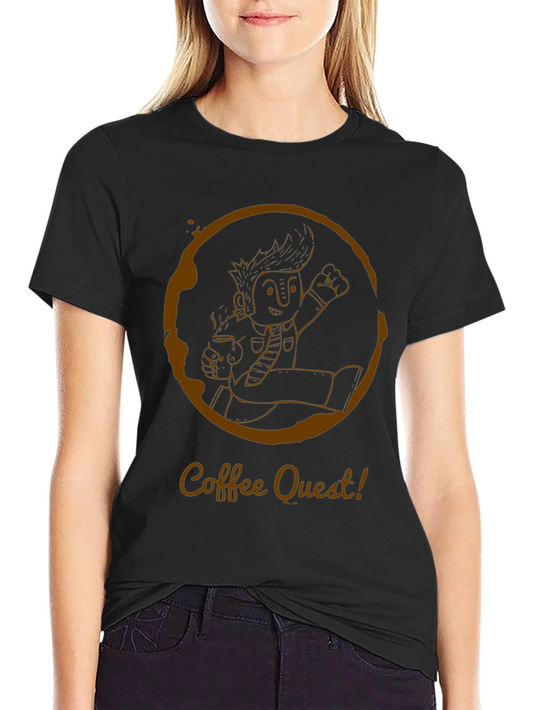 Coffee Quest T-Shirt - Adventure Awaits!
