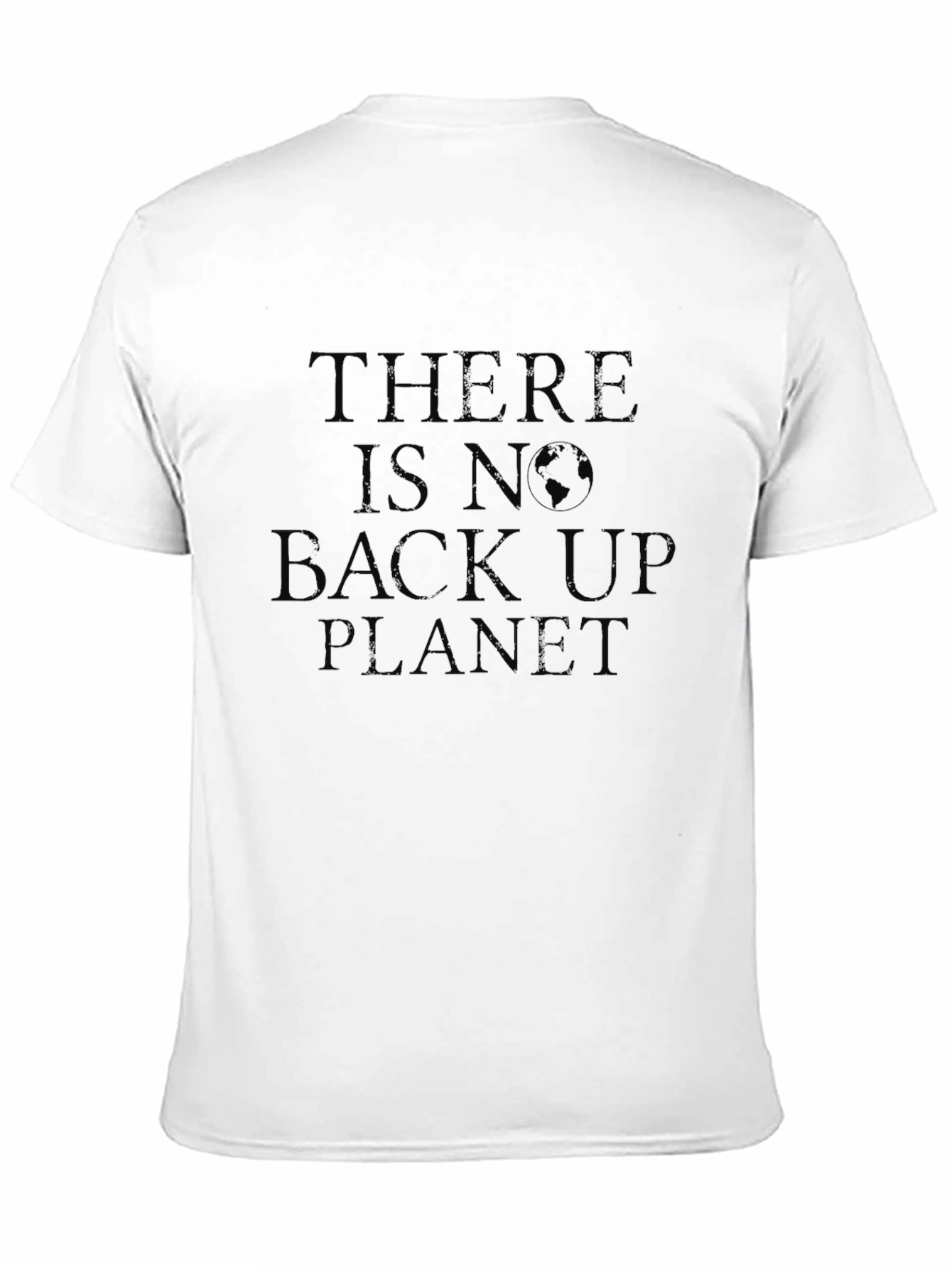 No Backup Planet Graphic Tee - Eco-Friendly Earth T-Shirt