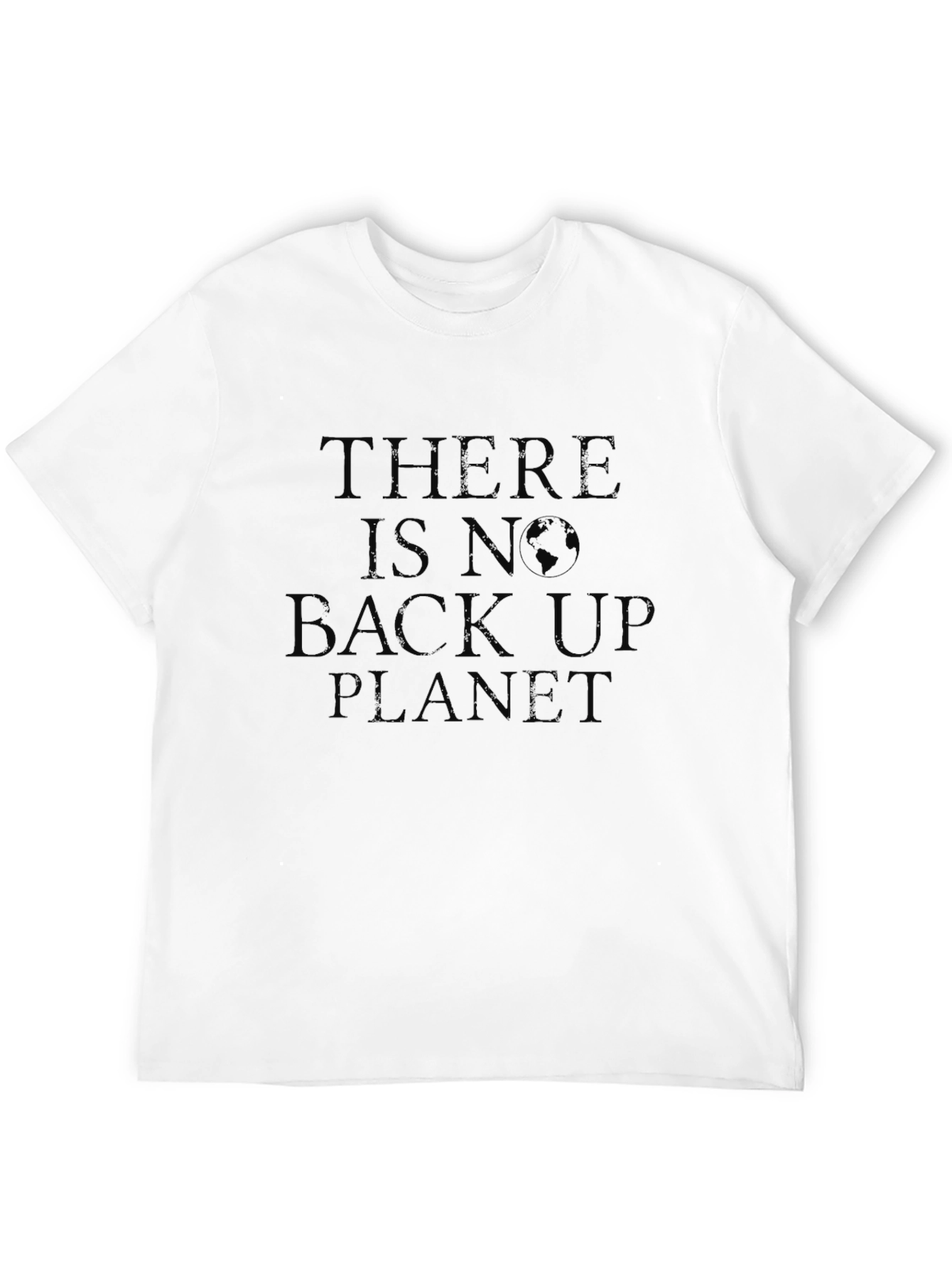 No Backup Planet Graphic Tee - Eco-Friendly Earth T-Shirt