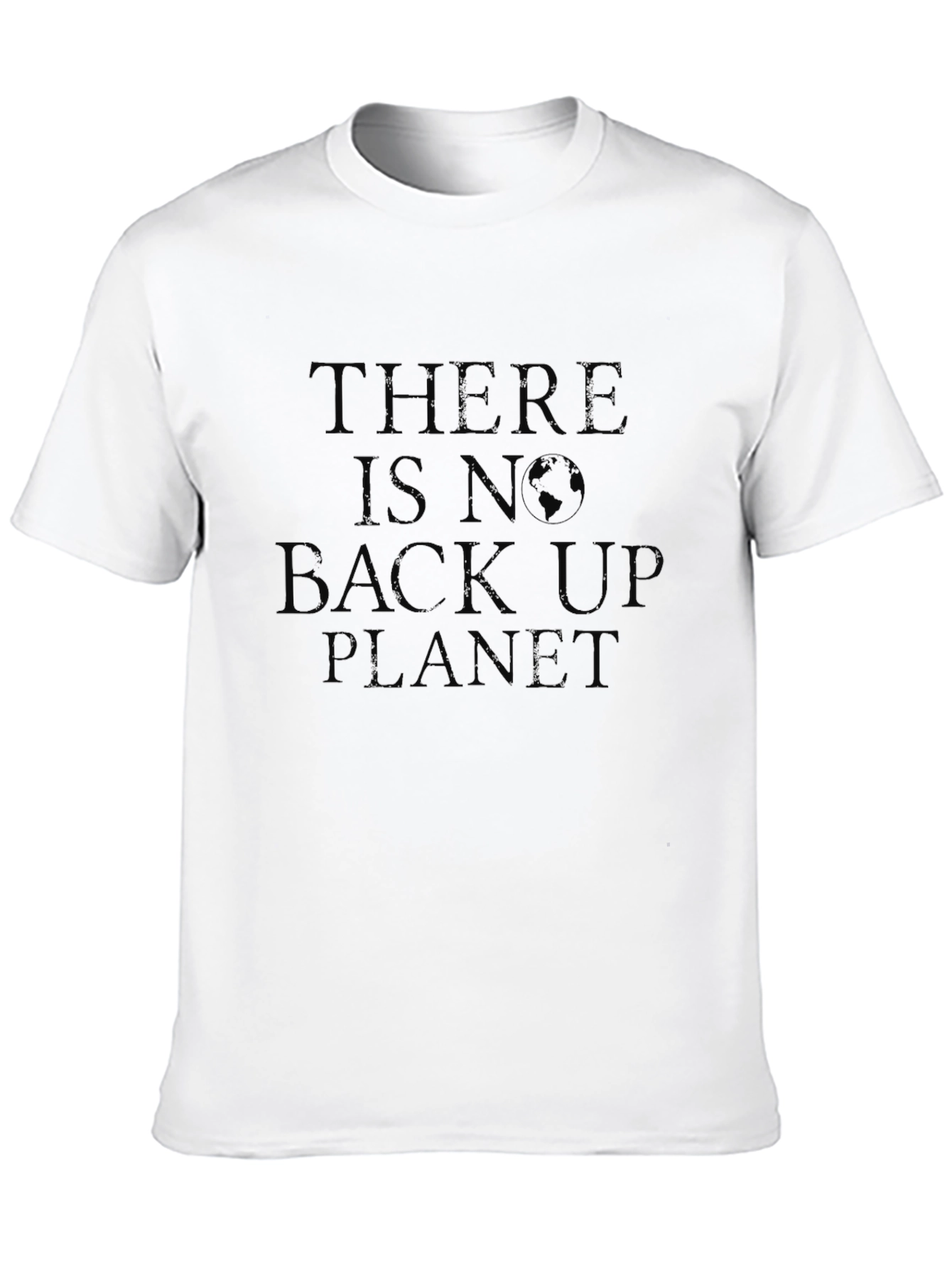 No Backup Planet Graphic Tee - Eco-Friendly Earth T-Shirt