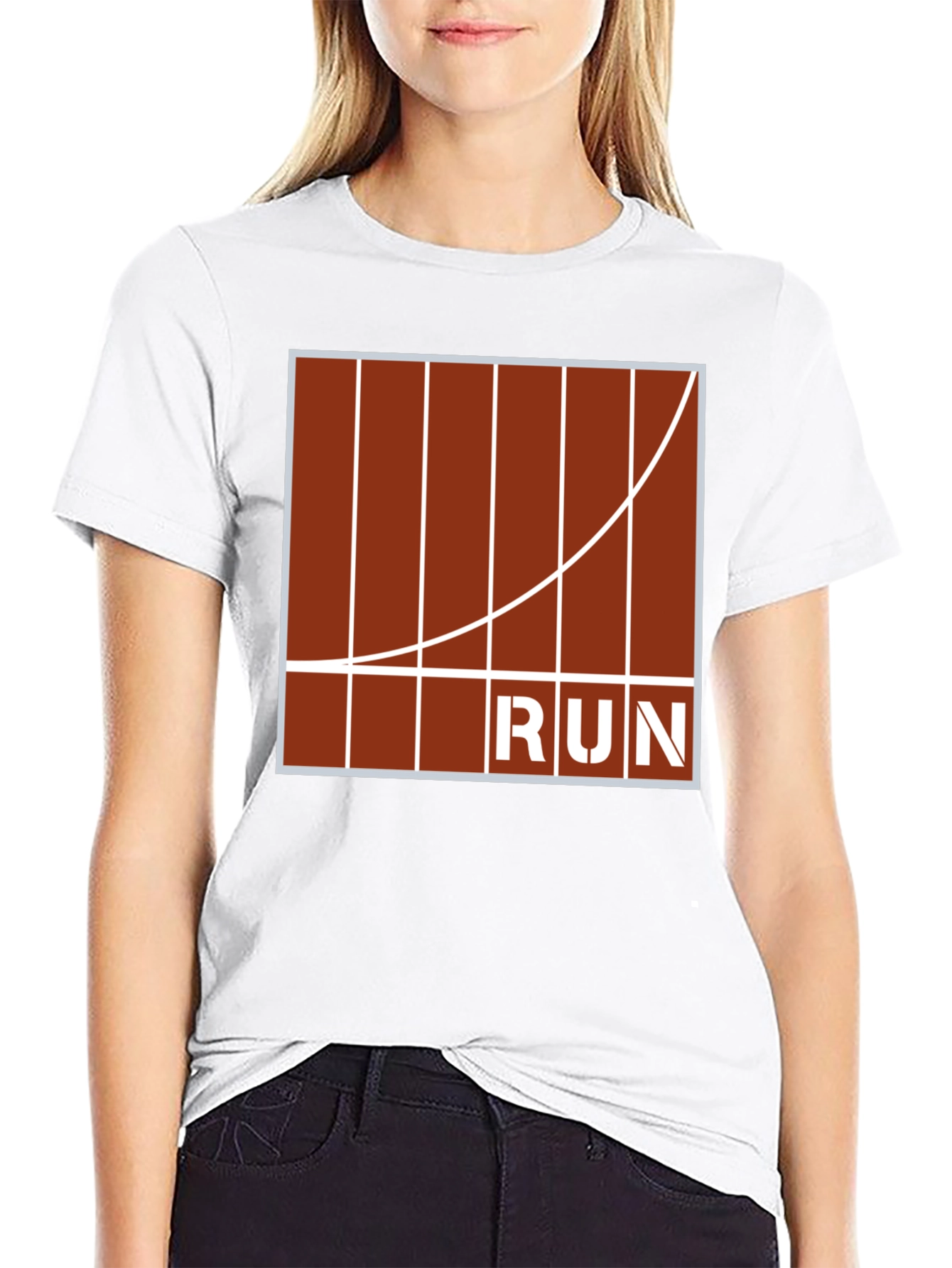 Run Track Graphic T-Shirt - Athletic Style
