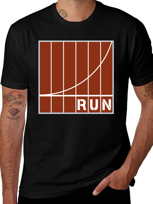 Run Track Graphic T-Shirt - Athletic Style