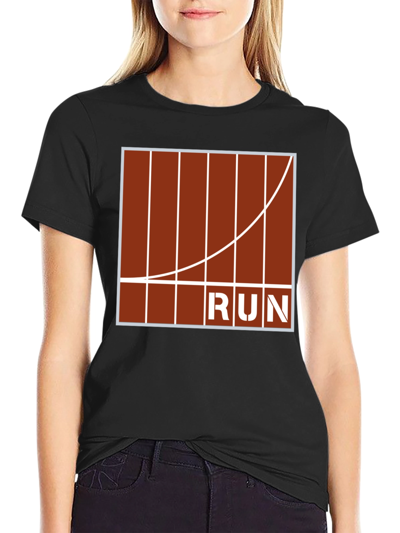 Run Track Graphic T-Shirt - Athletic Style