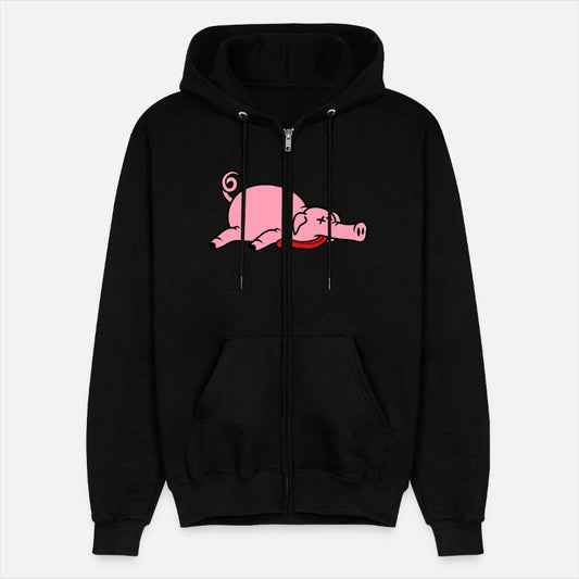 Unconscious dead pig barbecue food meat funny