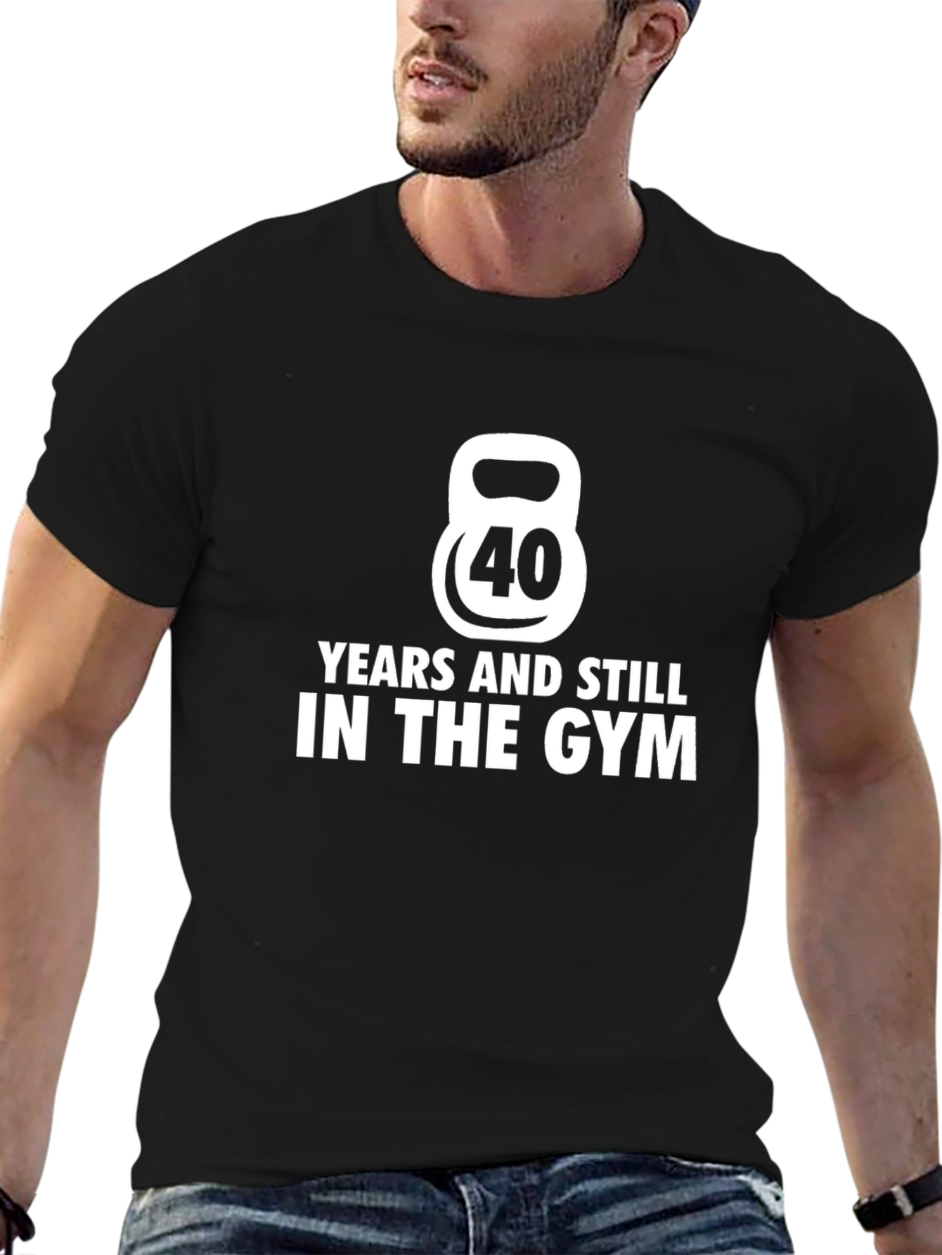 40 Years Still In The Gym Black T-Shirt