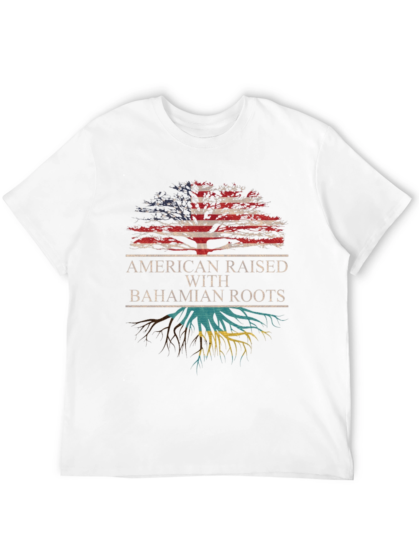 American Raised with Bahamian Roots T-Shirt