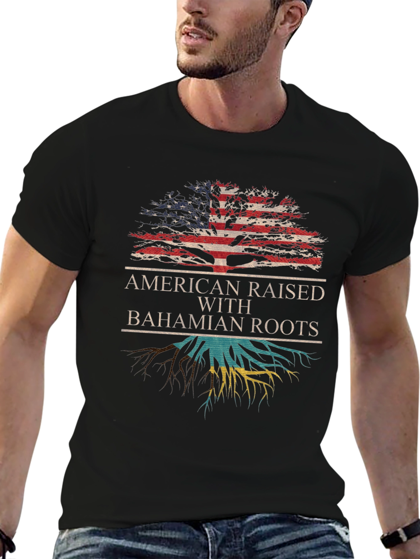American Raised with Bahamian Roots T-Shirt